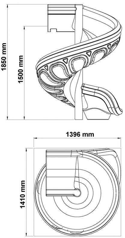 Tobogan spiralat (H-1.5 м)